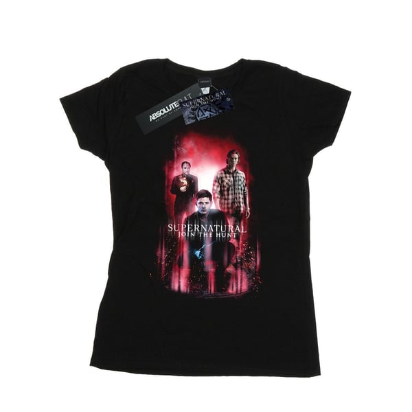 Supernatural Womens/Ladies Group Crowley Cotton T-Shirt