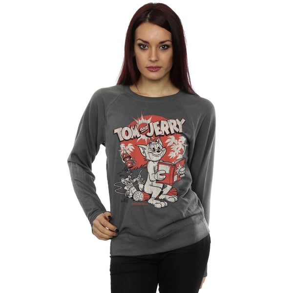 Tom And Jerry Womens/Ladies Rocket Prank Sweatshirt