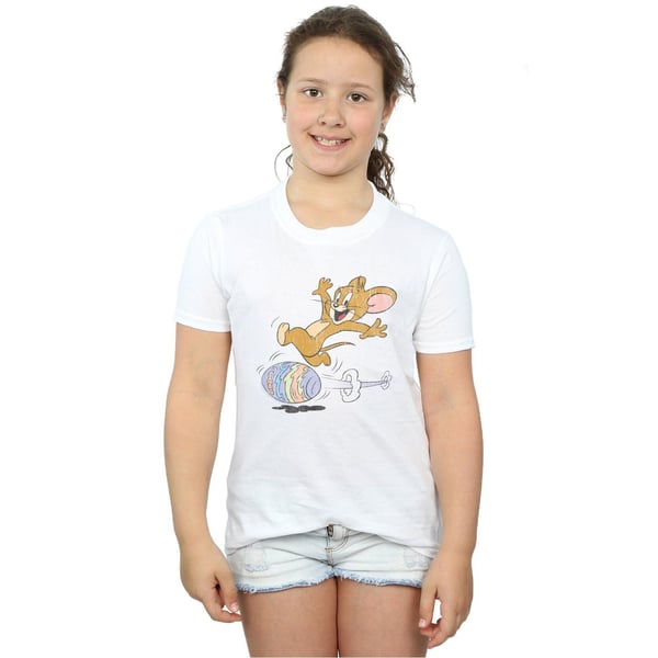 Tom And Jerry Girls Egg Run Cotton T-Shirt