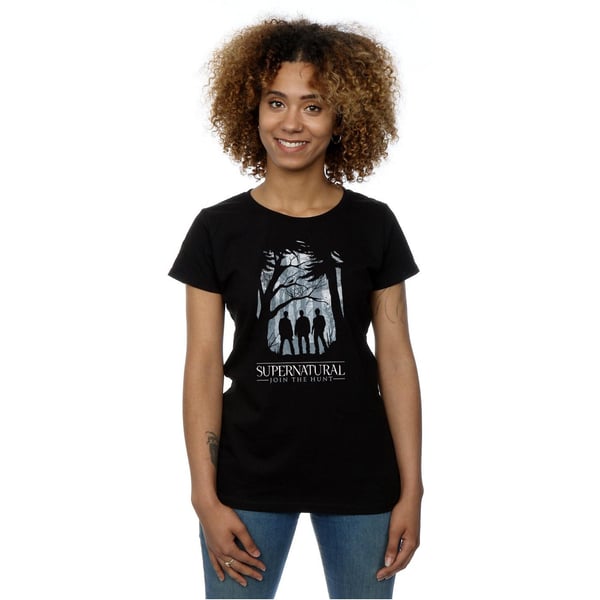 Supernatural Womens/Ladies Group Outline Cotton T-Shirt