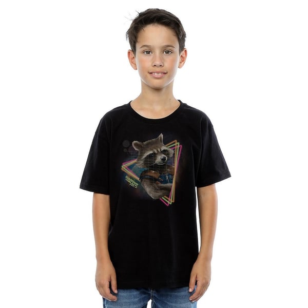 Guardians Of The Galaxy Boys Rocket Raccoon Neon T-Shirt