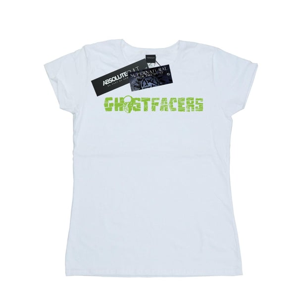 Supernatural Womens/Ladies Ghostfacers Logo Cotton T-Shirt
