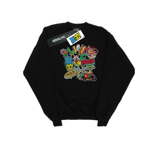 DC Comics Girls Teen Titans Go Robin Montage Sweatshirt