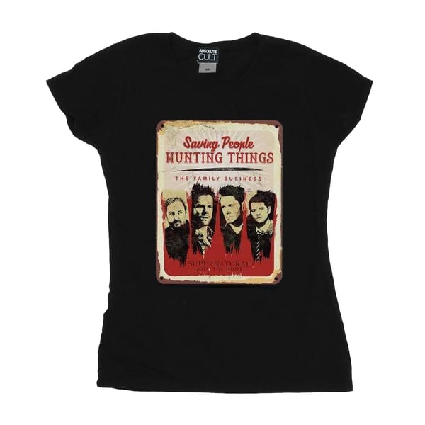 Supernatural Womens/Ladies Family Business Sign Cotton T-Shirt