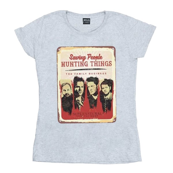 Supernatural Womens/Ladies Family Business Sign Cotton T-Shirt
