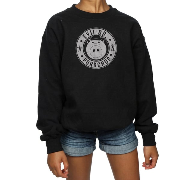 Disney Girls Toy Story Evil Dr Pork Chop Logo Sweatshirt