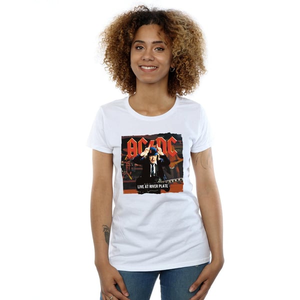 AC/DC Womens/Ladies Live At River Plate Columbia Records Cotton T-Shirt