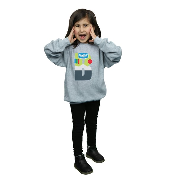 Disney Girls Alphabet B Is For Buzz Lightyear Sweatshirt