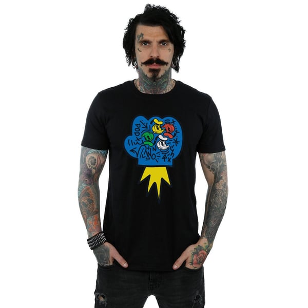Disney Mens Donald Duck Pop Fist T-Shirt
