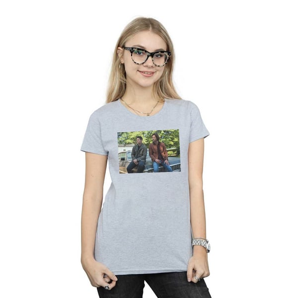 Supernatural Womens/Ladies Impala Brothers Cotton T-Shirt