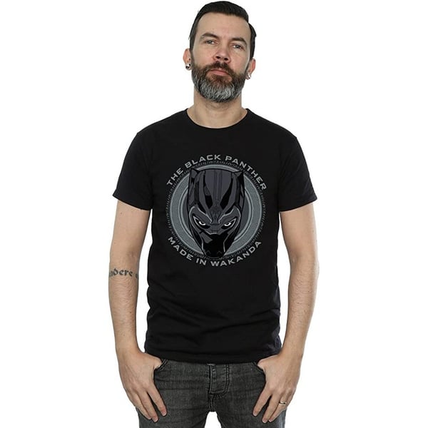 Black Panther Mens Made in Wakanda Cotton T-Shirt