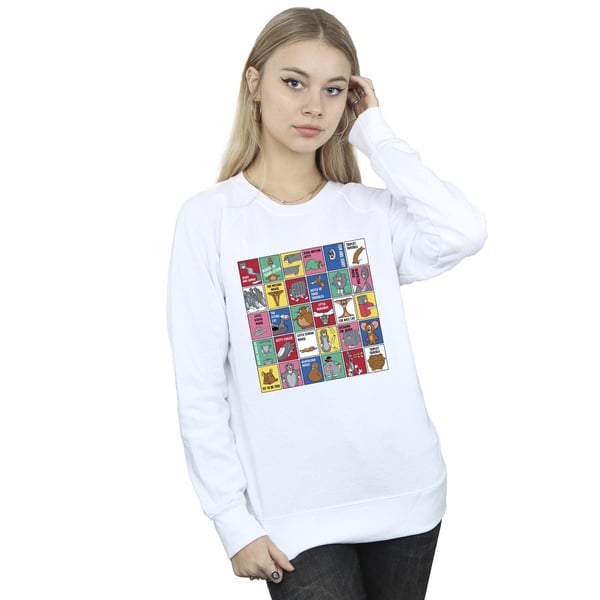 Tom And Jerry Womens/Ladies Grid Squares Sweatshirt