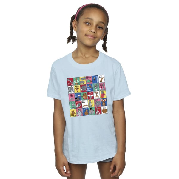 Tom And Jerry Girls Grid Squares Cotton T-Shirt