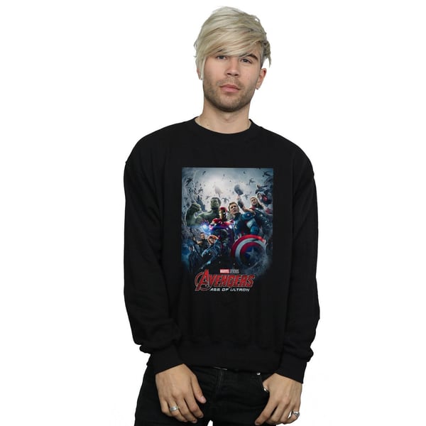 Marvel Studios Mens Avengers Age Of Ultron Poster Sweatshirt