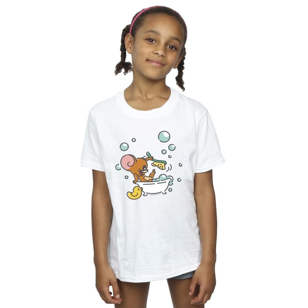 Tom And Jerry Girls Bath Time Cotton T-Shirt