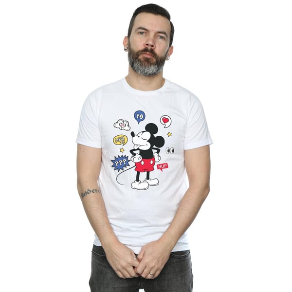 Disney Mens Mickey Mouse Tongue Out T-Shirt