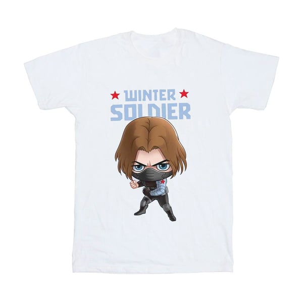 Marvel Womens/Ladies Winter Soldier Bucky Toon Cotton Boyfriend T-Shirt