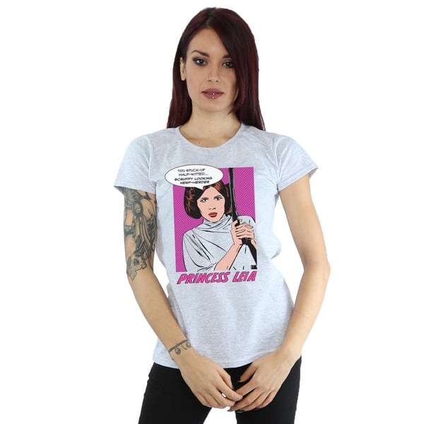 Star Wars Womens/Ladies Princess Leia Pop Art Cotton T-Shirt