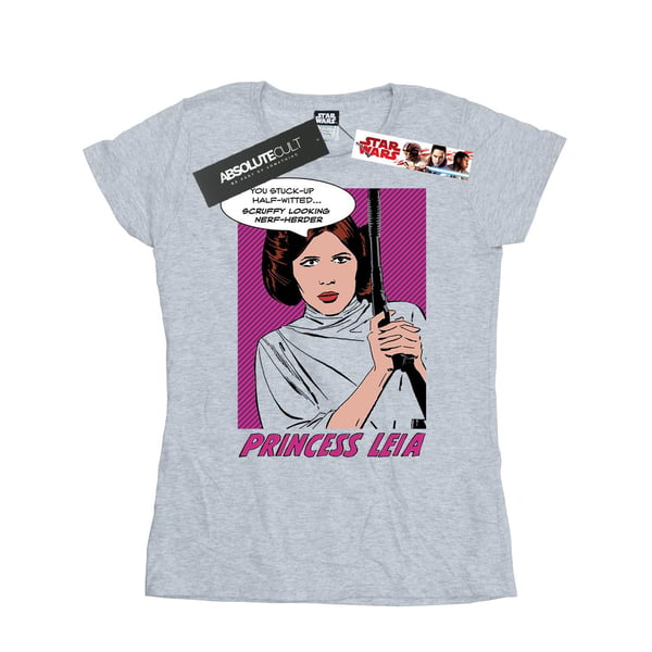Star Wars Womens/Ladies Princess Leia Pop Art Cotton T-Shirt