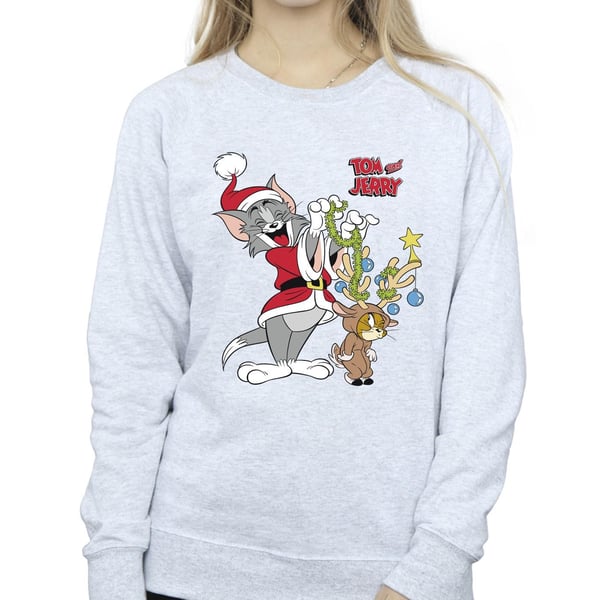 Tom & Jerry Womens/Ladies Christmas Reindeer Sweatshirt