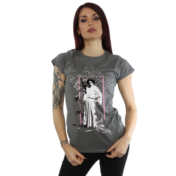 Star Wars Womens/Ladies Princess Leia Distressed Cotton T-Shirt