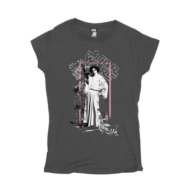 Star Wars Dam/Dam Prinsessan Leia Distressed Bomulls T-shirt