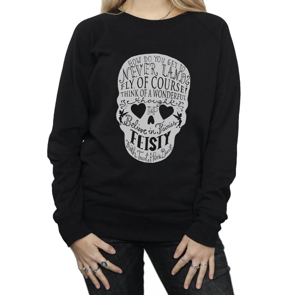 Disney Womens/Ladies Tinker Bell Skull Sweatshirt