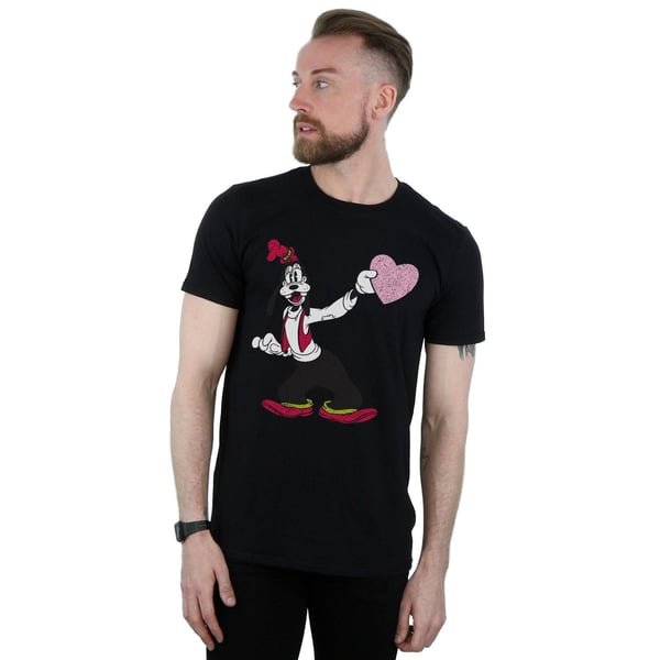 Disney Mens Goofy Love Heart T-Shirt