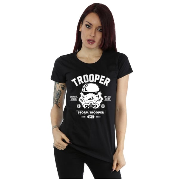 Star Wars Womens/Ladies Stormtrooper Collegiate Cotton T-Shirt