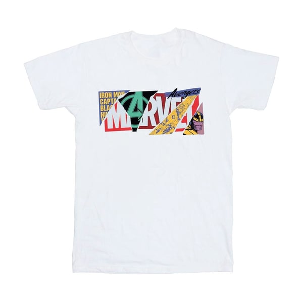 Marvel Womens/Ladies Collage Logo Cotton Boyfriend T-Shirt