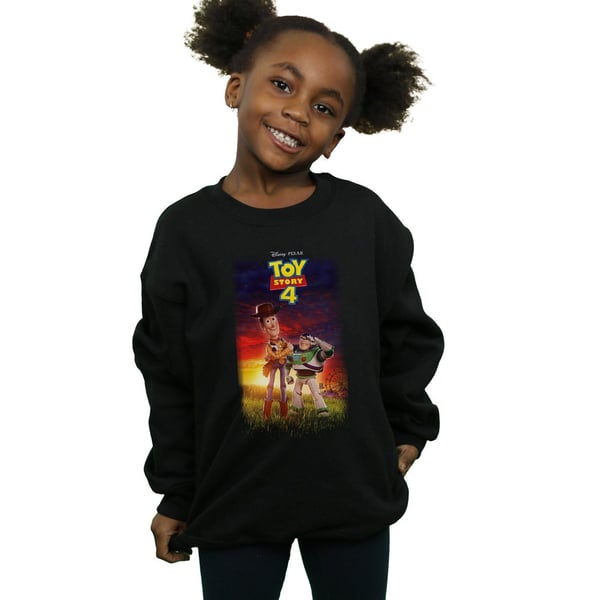 Disney Girls Toy Story 4 Buzz And Woody Poster Sweatshirt