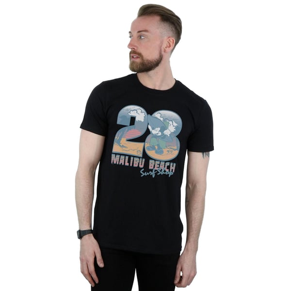 Disney Mens Mickey Mouse Surf Shop T-Shirt