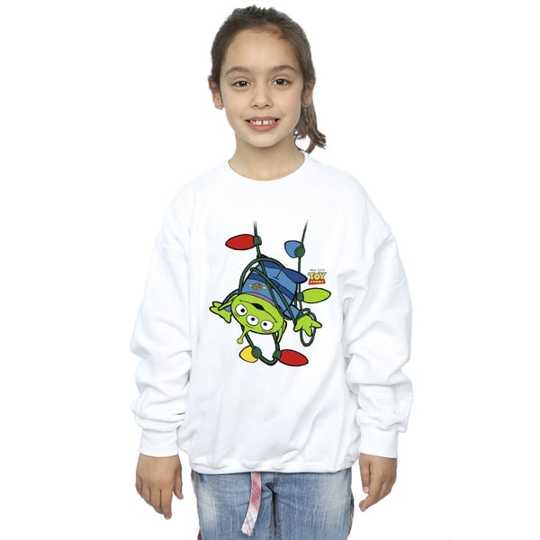 Disney Girls Toy Story Christmas Lights Aliens Sweatshirt