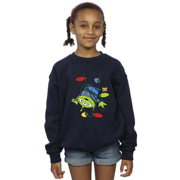 Disney Girls Toy Story Christmas Lights Aliens Sweatshirt