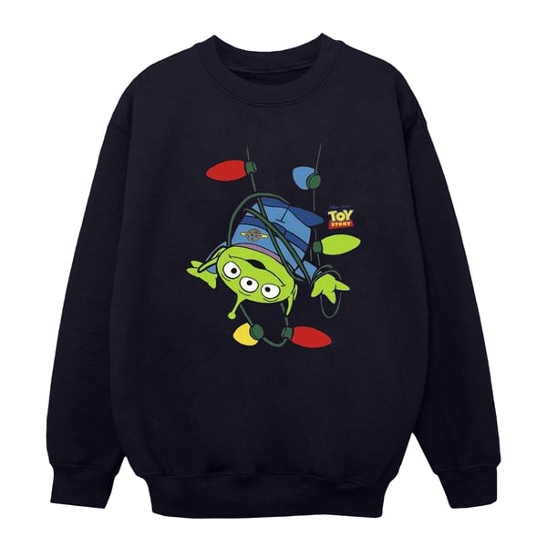 Disney Girls Toy Story Christmas Lights Aliens Sweatshirt