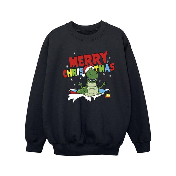 Disney Girls Toy Story Rex Christmas Burst Sweatshirt