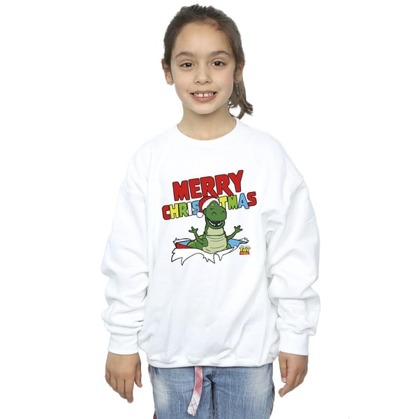 Disney Girls Toy Story Rex Christmas Burst Sweatshirt