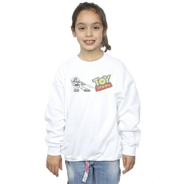 Disney Girls Toy Story Buzz Pulling Logo Sweatshirt