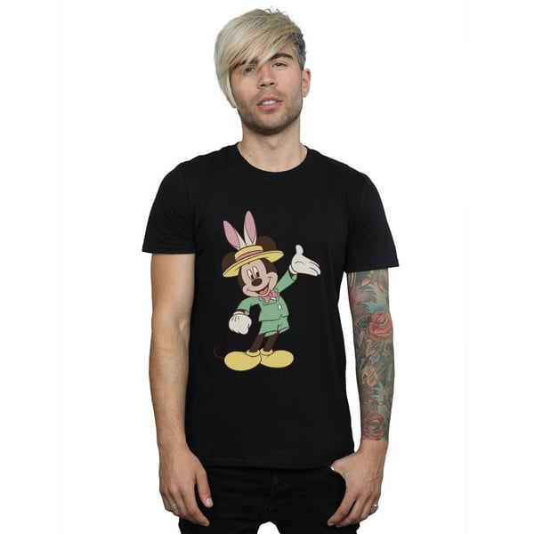 Disney Mens Mickey Mouse Easter Bunny T-Shirt