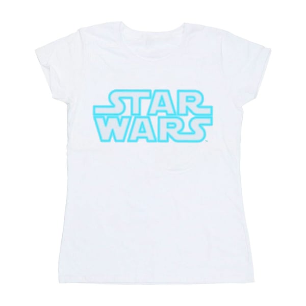 Star Wars Dam/Dam Neon Skylt Logotyp Bomulls T-shirt