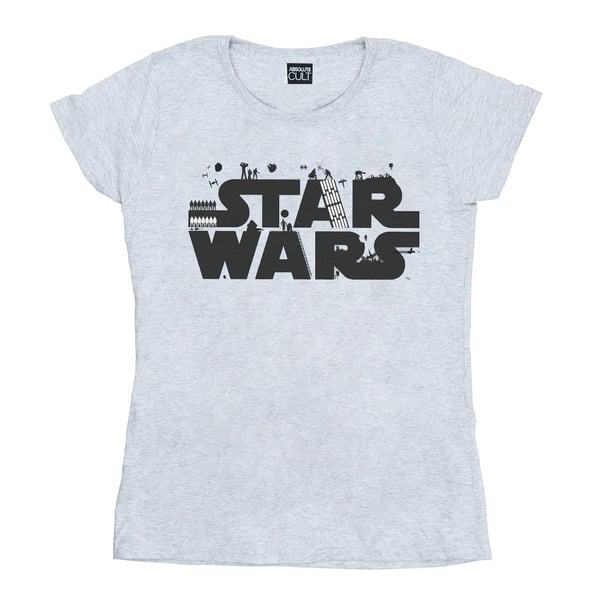 Star Wars Womens/Ladies Minimalist Logo Cotton T-Shirt