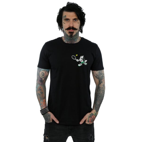 Disney Mens Minnie Mouse Tennis Breast Print T-Shirt