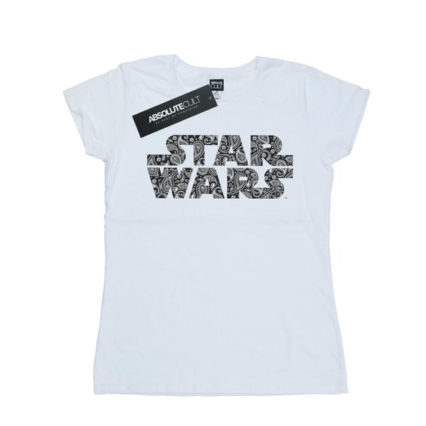 Star Wars naisten Paisley-logollinen puuvillainen T-paita