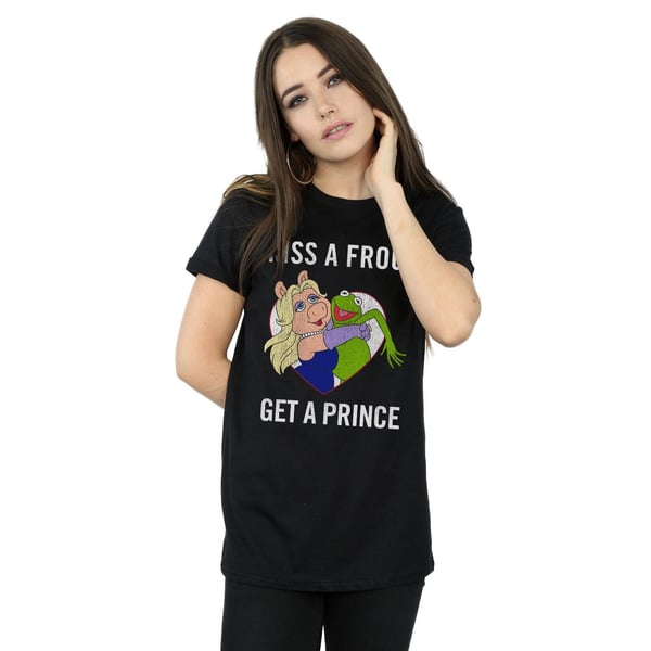 Disney Womens/Ladies The Muppets Kiss A Frog Cotton Boyfriend T-Shirt