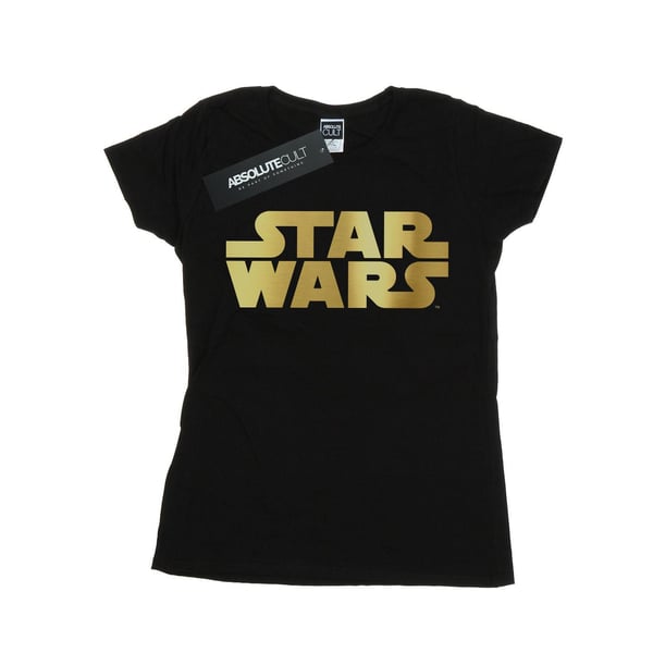 Star Wars Womens/Ladies Gold Logo Cotton T-Shirt