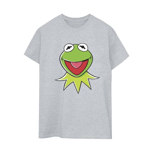 Disney Dam/Dam Muppets Kermit Huvud Bomull Boyfriend T-shirt