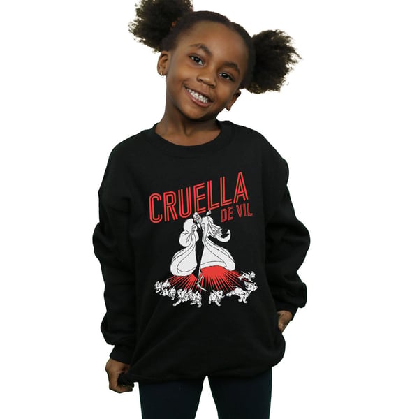 Disney Girls Cruella De Vil Dalmatians Sweatshirt