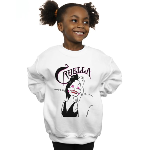 Disney Girls Cruella De Vil Evil Smile Sweatshirt