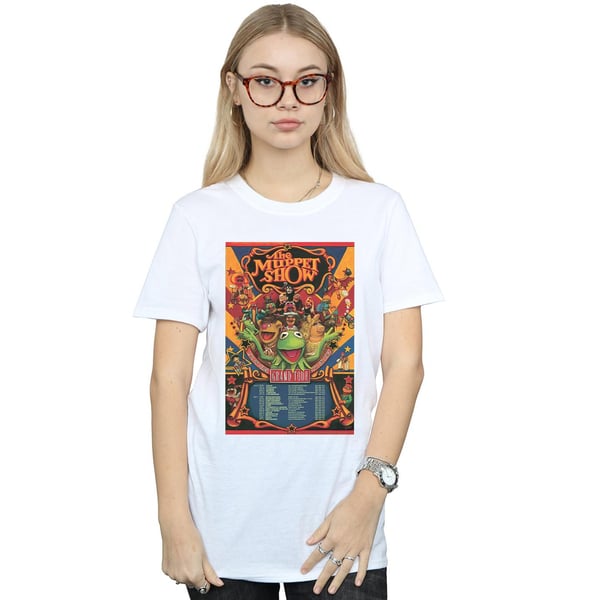 Disney Womens/Ladies The Muppets The Muppet Show Poster Cotton Boyfriend T-Shirt