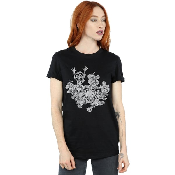 Disney Womens/Ladies The Muppets Muppet Babies Mono Group Cotton Boyfriend T-Shirt